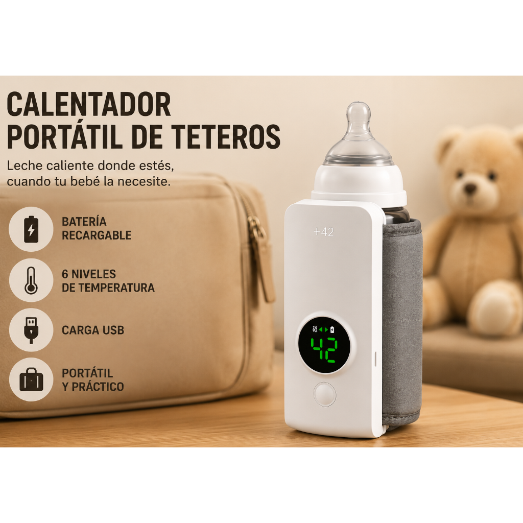 CALENTADOR PORTÁTIL DE TETEROS