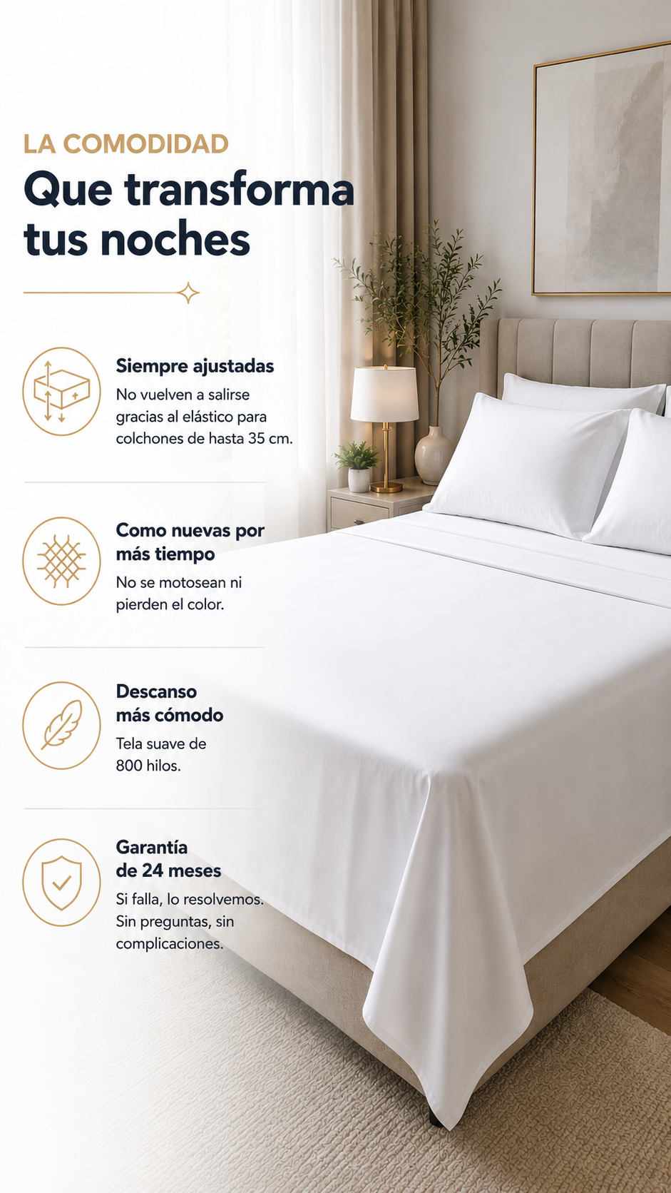 Juego de Sábanas Premium 800 Hilos