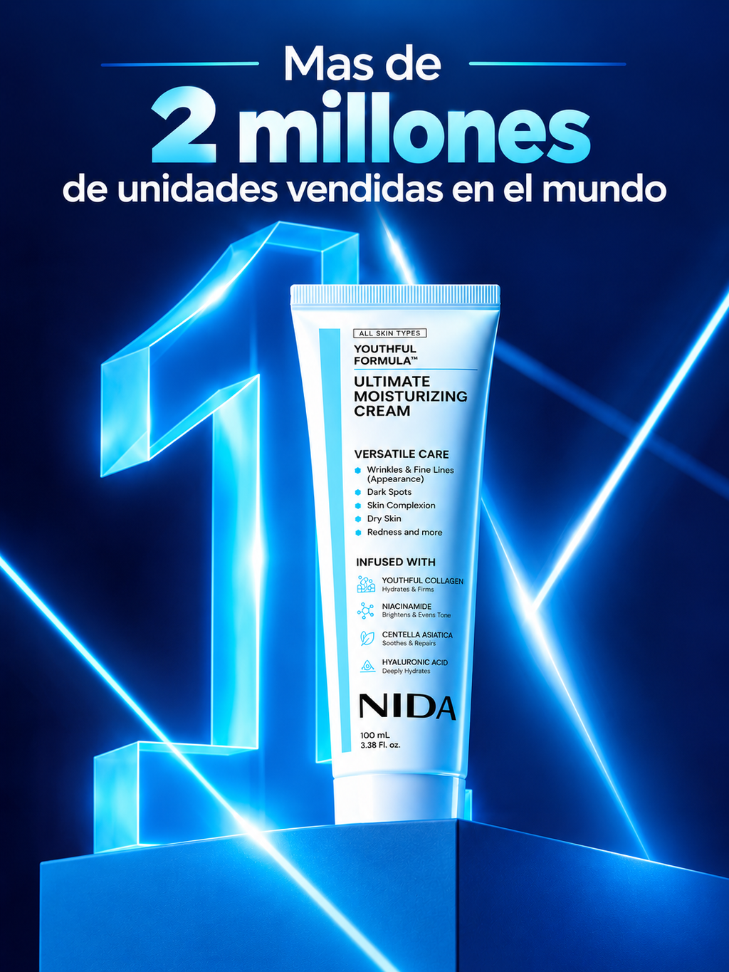 La crema coreana NIDA Youthful Formula™ 100ml !Incluye obsequio!