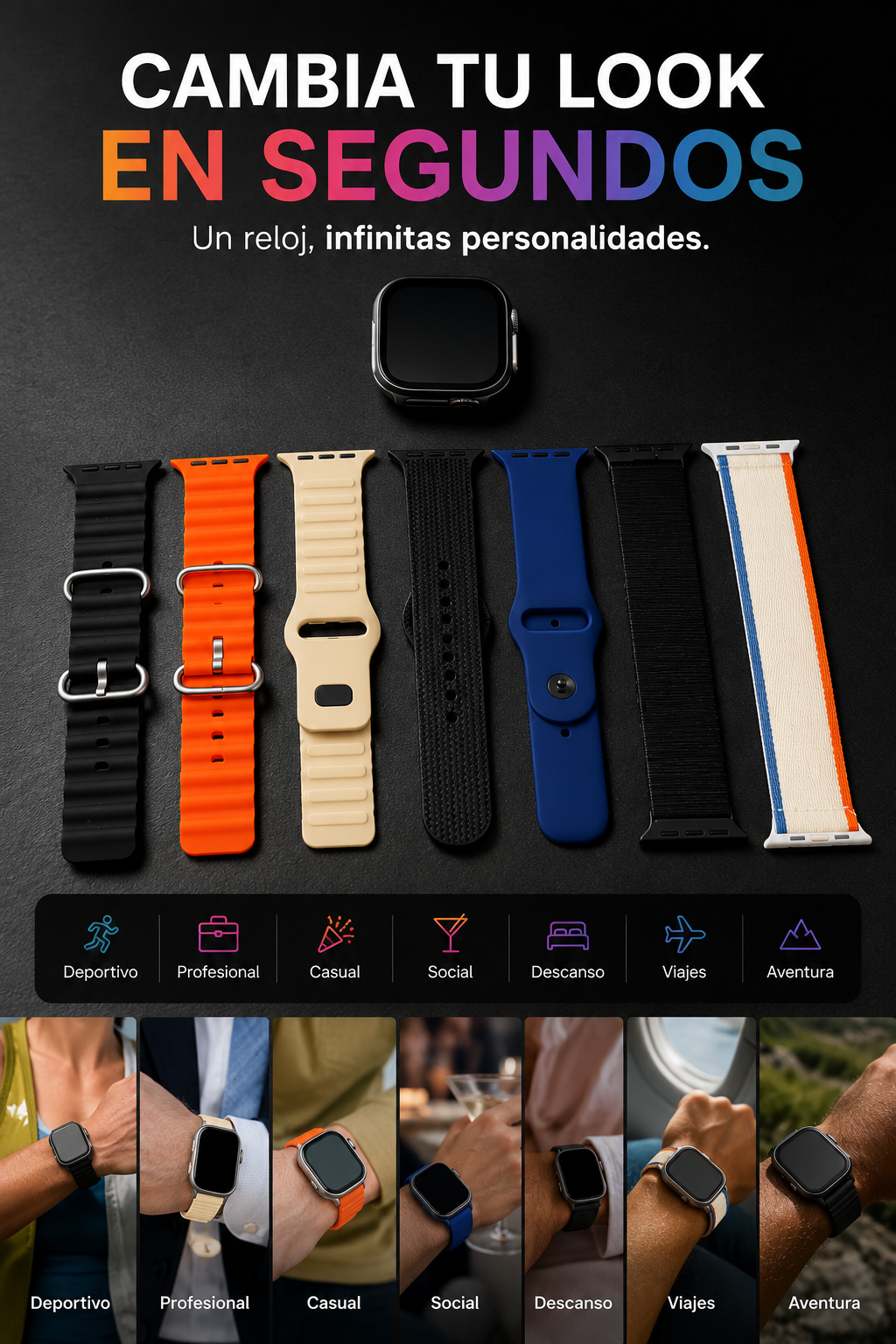 Smartwatch S10 Ultra2 - 7 Manillas